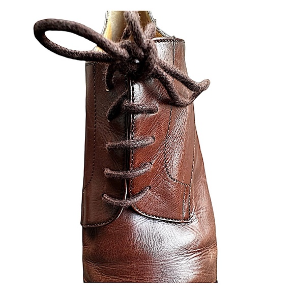 HERMES Women’s Brown Leather Derby Shoes Lace Up US 10 UK 7 EU 40 - Picture 8 of 16